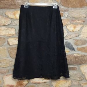 Jones New York Black lace skirt